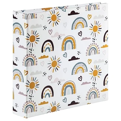 Image of Hama Slip in Album Photo with 100 Pages for 200 Photos 10 x 15 cm format Book Insert Multi Coloured