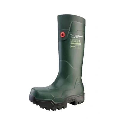 Image of Dunlop Protective Footwear Unisex FieldPRO Thermo+ Industrial Boot, Green, 12 UK
