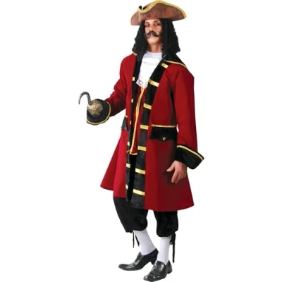 Image of FIESTAS GUIRCA Deluxe Pirate Captain Mens Fancy Dress Costume Men Size S 36 38