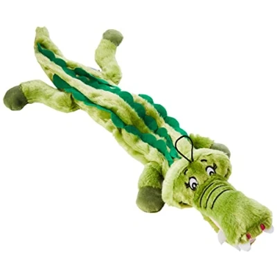 Image of happypet &quot;Mad About Pets&quot; Plush Alligator Wild Crinkler Dog Toy,X Large