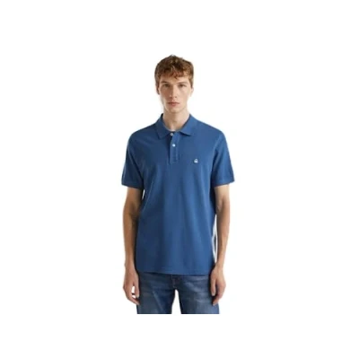Image of United Colors of Benetton Men&#039;s Poloshirt M/M 3089j3179 Polo Shirt, Blue, L
