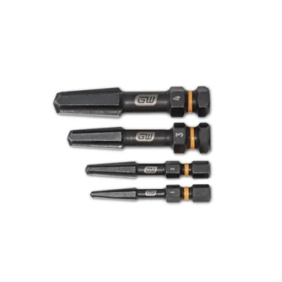 Image of GEARWRENCH 4 PC. Bolt Biter Screw Extraction Set 84787, Chrome, Large