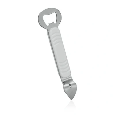 Image of Metaltex Bottle Opener &amp; Can Piercer, Silver