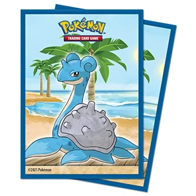 Image of Ultra Pro E 15727 Standard Size Deck Protector Sleeves Gallery Series Seaside Pokemon Lapras (65 Sleeves)