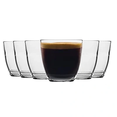 Image of Duralex Gigogne Glass Tumblers 220ml Drinking Glasses for Water, Juice Pack of 12