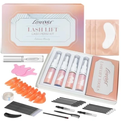 Image of Lomansa Lash Lift Kit, Eyelash Perming Slow Lift, Fresh Squeezed Design, New Pads, Last up to 6 Weeks, DIY and Salon