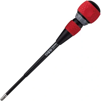 Image of VESSEL BALL GRIP Ratchet Screwdriver (+3x150(6&quot;))