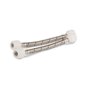Image of Hep2O Flexible Tap Connector 15 x 500mm Braided 2 Pack HD225H/15W