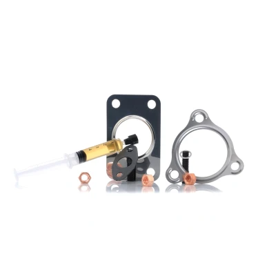 Image of 074145703E Mounting Kit, charger AJUSA JTC11013 with studs, syringe oil gaskets/seals AUDI: A6 C5 Avant, A4 B7 Saloon