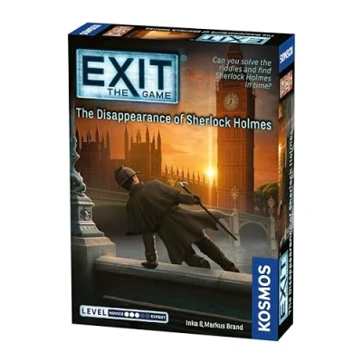 Image of Thames &amp; Kosmos EXIT: The Disappearance of Sherlock Holmes, Escape Room Card Game, Family Games For Game Night, Party Adults and Kids, 1 to 4 Players, Ages 12+