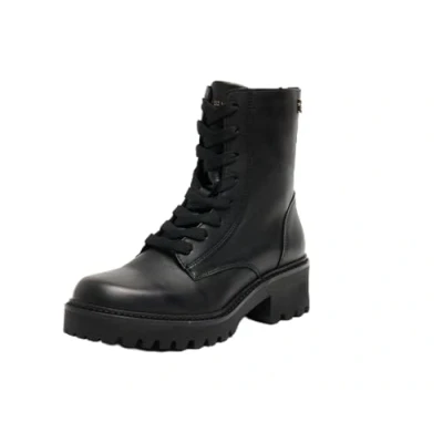 Image of Tommy Hilfiger CHIC MID HEEL LACE UP Laceup ankle boots, Women&#039;s, Size: 3.5, Black Leather
