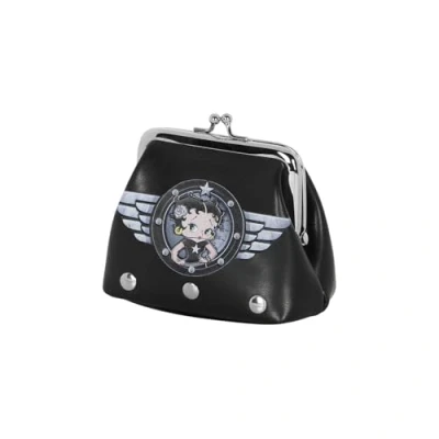Image of Betty Boop Motor Love Clip Coin Purse, Black, 10 x 7 cm