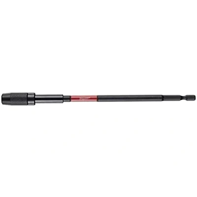 Image of Milwaukee 4932471824 Quick Change Magnetic Bit Holder, 1/4 Inch Hex Shockwave Extension, Size: 152 mm, Red