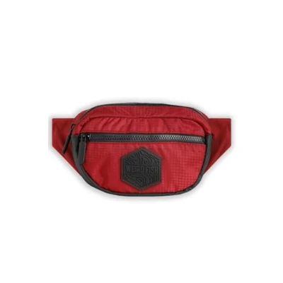Image of Weird Fish Greeley Packaway Travel Waist Bag Crimson Size ONE