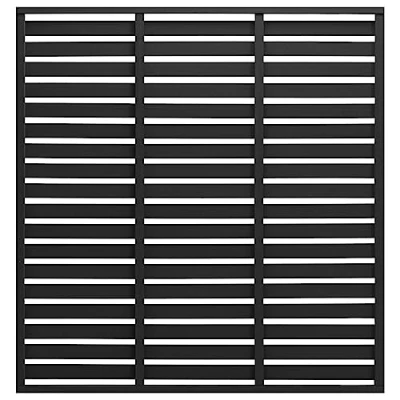 Image of vidaXL Black Wood Plastic Composite Fence Panel Versatile Use for Outdoor Fencing, Shading, Screen Blinds and Partitioning Weather Resistant, Low Maintenance Size: 180x180 cm