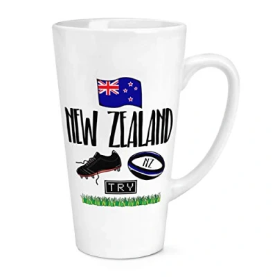 Image of Rugby New Zealand 17oz Large Latte Mug Cup
