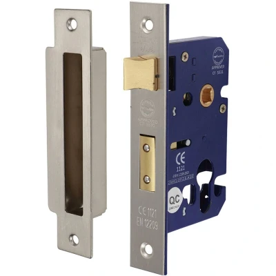 Image of 3x TIMCO Euro Sashlock Satin Nickel 675020