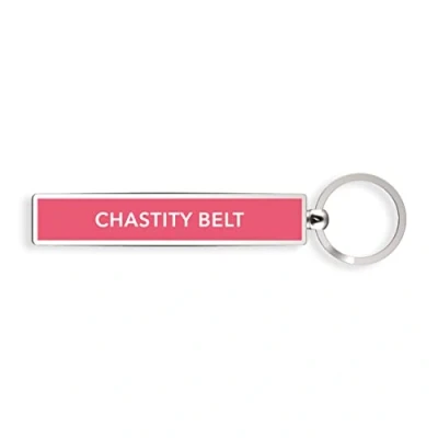 Image of if Show Offs Keys Chastity Belt Keyring Pink,8 cm