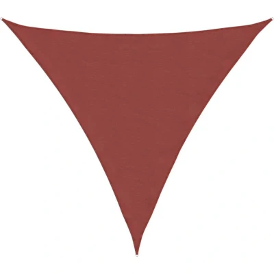 Image of vidaXL Sunshade Sail Oxford Fabric Triangular 6x6x6 m Terracotta