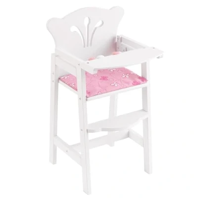 Image of KidKraft Lil&#039; Doll High Chair, Wooden Chair for Baby Dolls, Accessories, Kids&#039; Toys, 61101