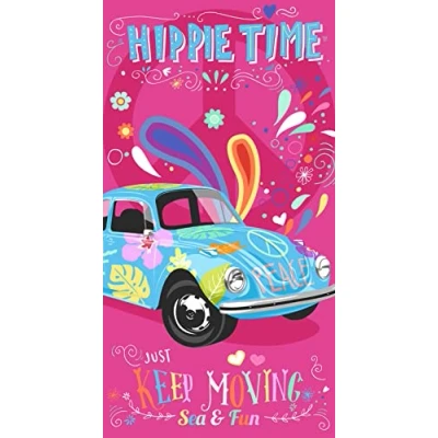 Image of Miracle Home. Microfiber Hippie Towel, 100% Polyester, 75 X 145 Cm. Rosa. 11808