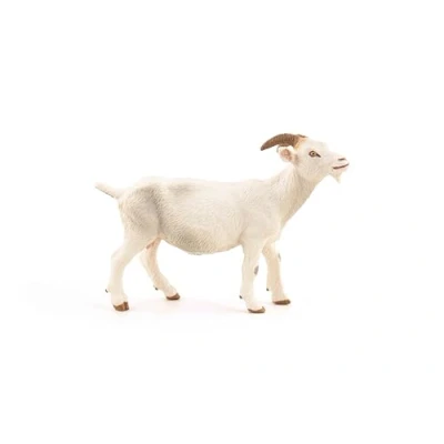 Image of PAPO FARMYARD FRIENDS Tiere Figurine, 51144 White Nanny Goat, Multicolour