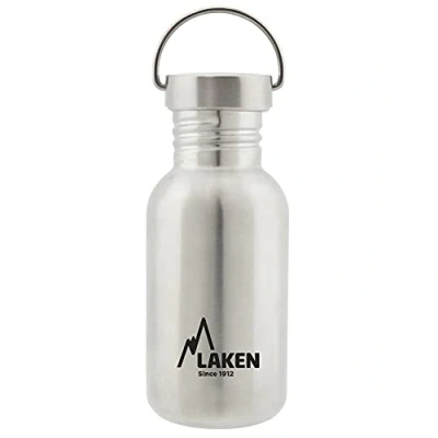 Image of LAKEN Basic Stainless Steel Bottle with Screw Cap and Wide Mouth, 0.5L