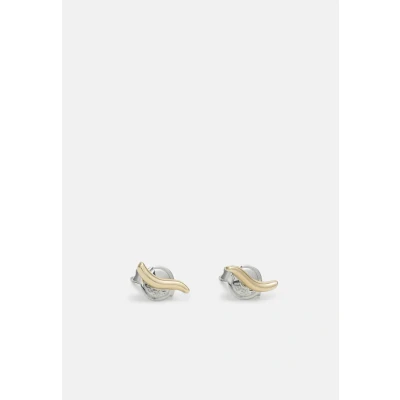 Image of Skagen Women&#039;s Essential Waves Gold Tone Stainless Steel Stud Earrings, SKJ1782710