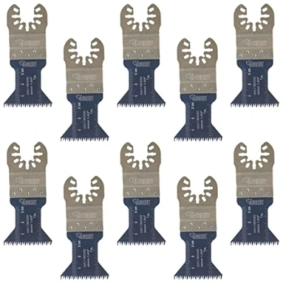 Image of 10 x SabreCut SP44J_10 44mm Fast Fit Japan Coarse Cut Blades Compatible with Dewalt, Stanley, Black and Decker, Bosch, Fein, Makita, Milwaukee, Einhell, Parkside, Ryobi, Worx Multi Tool