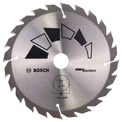 Image of Bosch 1x Circular Saw Blade Standard (for Wood, Ø 150 x 2.2/1.5 20/16 mm, 24 Teeth, ATB, with Reduction ring 16 Accessories for Saws)