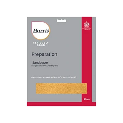 Image of Harris Seriously Good Coarse Sandpaper 4 Pack