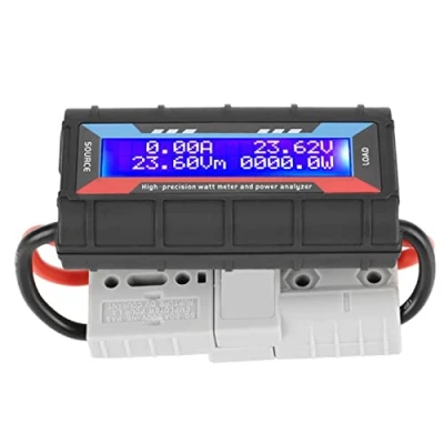 Image of High Precision Watt Meter 8V 60V Voltage Amp Power Analyzer Checker Performance Monitor with LCD Screen for RC Battery Solar Wind Power(150A)
