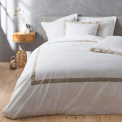 Image of Douceur d&#039;Intérieur Lauraline 3 Piece Bed Linen Set (260 x 240 cm) 100% Cotton