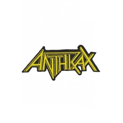 Image of Anthrax Patch Iron on Clothing T Shirt Cap Vest Jacket Denim Jean Coat Decorate DIY Custom Handmade Hobby Gift Craft Enjoy, Heavy Metal