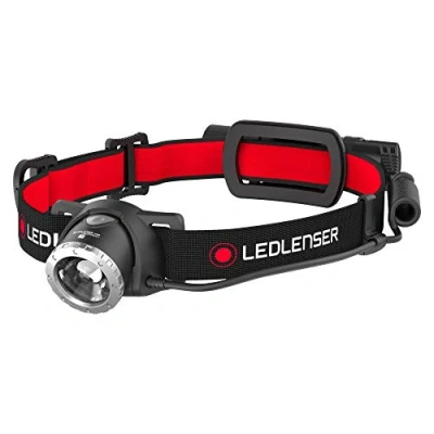 Image of Ledlenser H8R Rechargeable Head Torch LED, 18650 Battery, 600 Lumens Super Bright Headlamp, with Read Rear Light, USB Charging, Focusable, Ideal Work Torch, Camping Equipment or Fishing Accessories