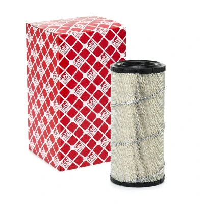 Image of 1106326, 1318902, 2124477, 2124478, A000014214 Air Filter FEBI BILSTEIN 33770 351mm 162mm Insert IVECO: Daily 3 Kasten/Kombi, V Minibus