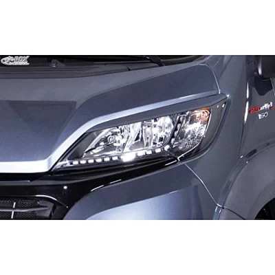 Image of Head light spoilers compatible with Citroën Jumper &amp; Fiat Ducato Opel Movano Peugeot Boxer (ABS)
