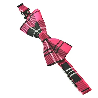 Image of Zac&#039;s Alter Ego Fancy Dress Tartan Print Formal Bow Tie