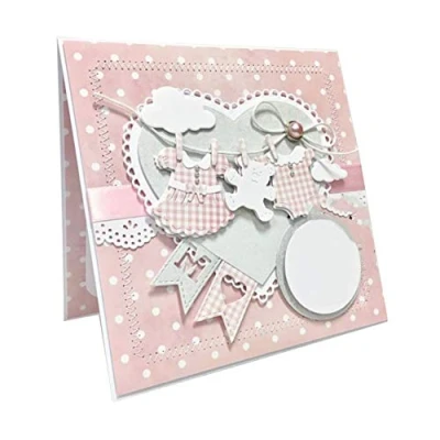 Image of Cutting Dies for Card Making, Gemini_mall® Baby Clothes Metal DIY Scrapbooking Embossing Paper Cards Stencil Greeting Cards/Invitation Decoration
