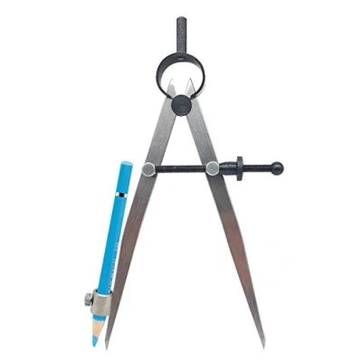 Image of ZLKSKER 6 inch Professional Precision Spring Dividers Calipers Compass with Pencil Holder, Divider Caliper Wing