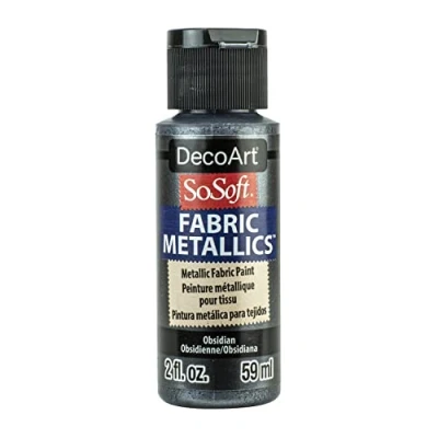 Image of Obsidian 2oz Fabric Metallics Paint