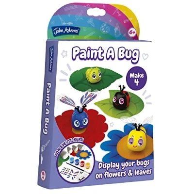 Image of John Adams paint a Bug Craft Kit: &amp; decorate 4 cute bugs Arts Crafts Ages 6+