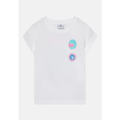Image of Champion Graphic Crewneck Print Tshirt for kids, Size: 11 12y, White