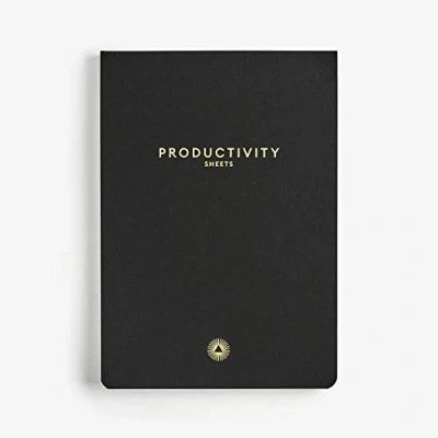 Image of Intelligent Change A5 Productivity Sheets Taskpad Undated Daily Planner for Goal Setting and Time Management Tear Out To Do Lists with Inspirational Quotes Motivation Black Notepad