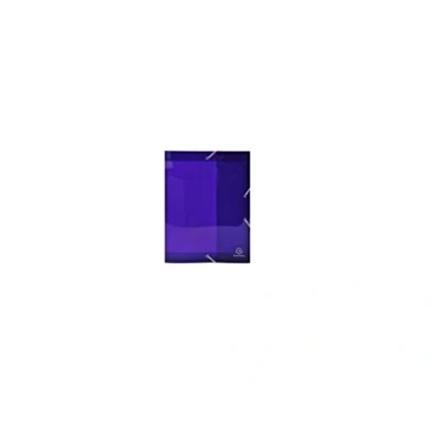 Image of Exacompta Ref 59776E Iderama Collection Elasticated PP Filing Box 250 x 330mm in Size, Suitable for Holding A4 Documents, 40mm Spine, Spine Label Purple