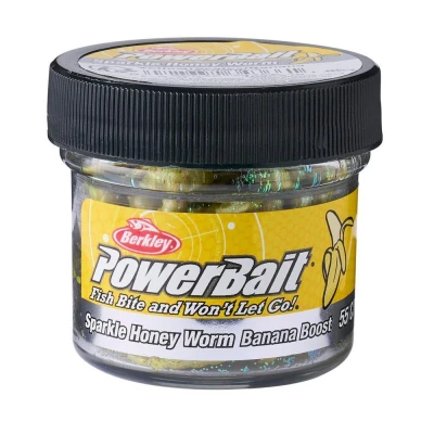 Image of Berkley Powerbait Power Scales Honey Worm Creature bait 2.5cm (55 pieces) Yellow/Scales Artificial