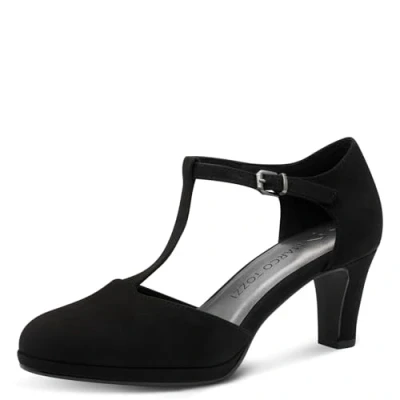 Image of MARCO TOZZI Women&#039;s Pump with Strap 2 24401 43, Black, 6 UK
