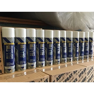 Image of 5 x 500ml Cans of Carpet Spray Glue Heavy Duty Mount DIY Craft Upholstery Contact