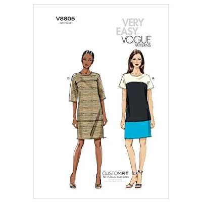 Image of Vogue Patterns V8805 Size B5 8 10 12 14 16 Misses&#039; Dress