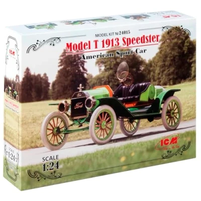 Image of ICM ICM24015 1:24 Model T 1913 Speedster, US Sports Car, black